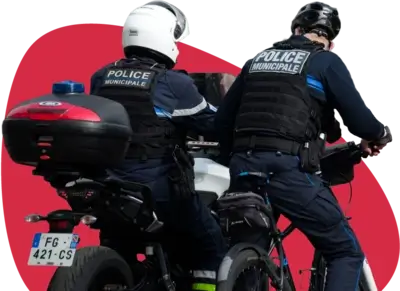 agents de police municipale en moto
